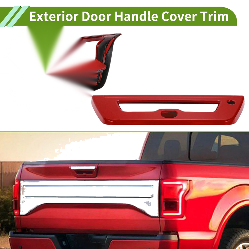 Ford F150 Red ABS 2 x Covers Exterior Trim Tailgate (2015-2020)