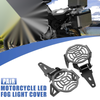BMW R1200 F800R F850 Black 2 x Motorcycle LED Fog Light Protector