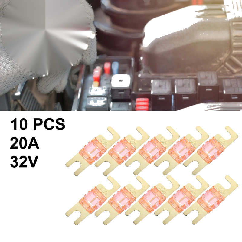 Car Truck Motorcycle Boat Audio CDs 10pcs / 20A / AFS Mini ANL Fuse