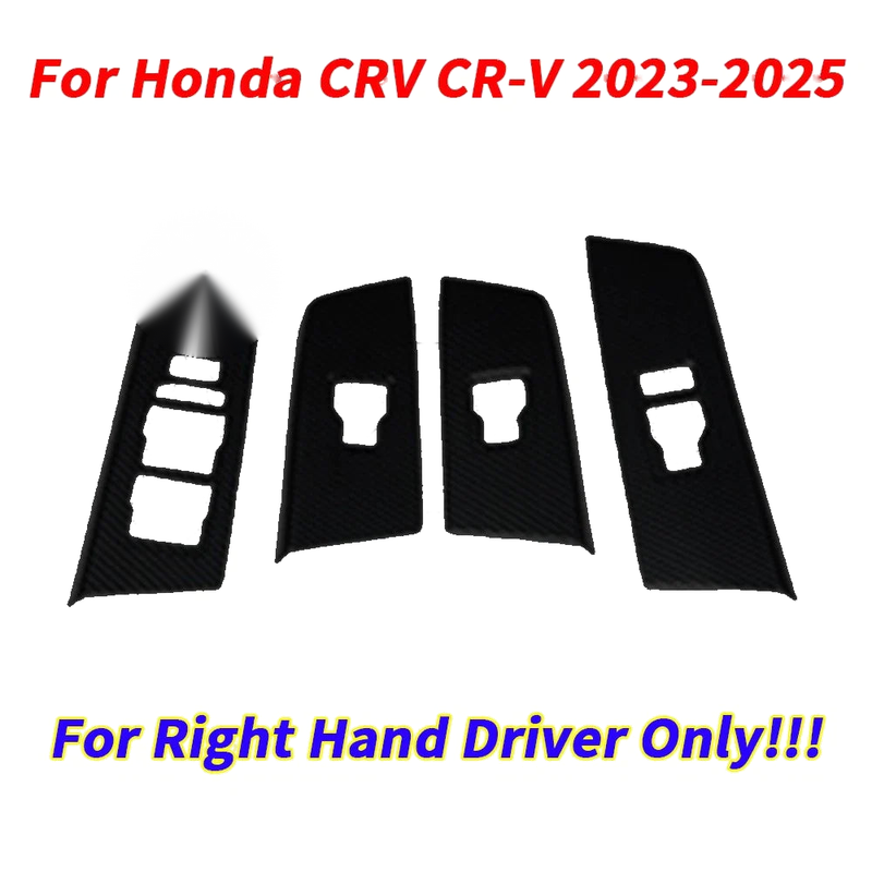 Honda CR-V RHD Bright-black Car Window Switch Panel Cover Trim (2023–2025)