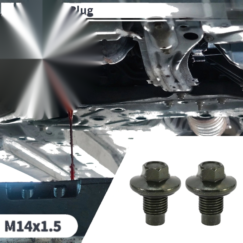 Car Motorcycle Set M14x1.5 1.34" Engine Oil Drain Plug W/ O Ring