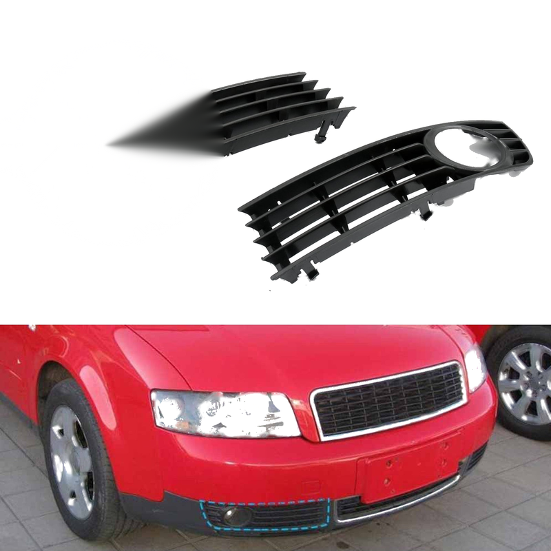 Audi A4 B6 Low Bumper Fog Light Grille Cover (2002-2005)