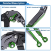 Honda X11 (1999-2002) Titanium Green Adjustable Brake Clutch Levers