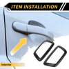 Toyota Tacoma Set Fiber Door Handle Bezel Cover Trims (2016–2023)