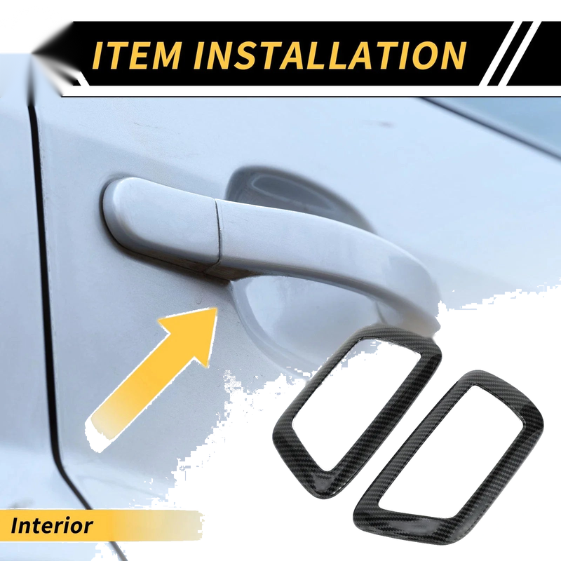 Toyota Tacoma Set Fiber Door Handle Bezel Cover Trims (2016–2023)