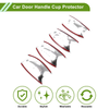 Hyundai Fiesta Chrome Silver Tone 4 x Pcs Car Door Handle Cup Protector