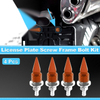 Universal Motorcycle License Plate Screws Cover 5.4 cm 4 pcs