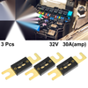 Car, Truck, Motorcycle, Boat Audio 3 x ANL 30A Fuses