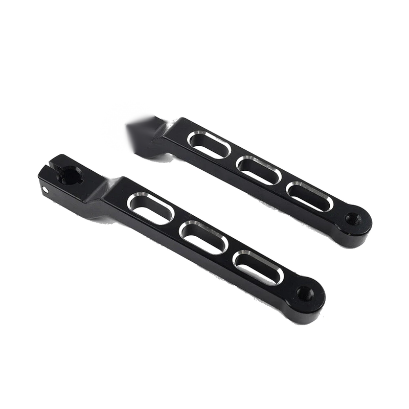 Harley Tour Electra Street Glide Billet Heel Toe Shift Lever Black & Silver (2009-2023)