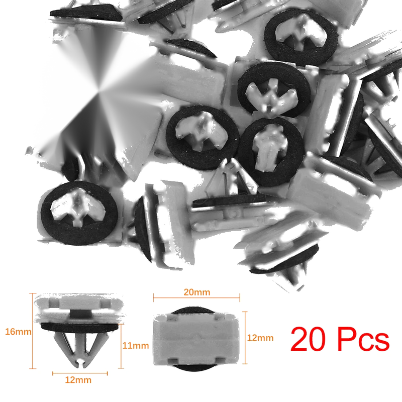 Jeep Cherokee WK2 20 x Plastic Rivet Bumper Fasteners (2014-2023)