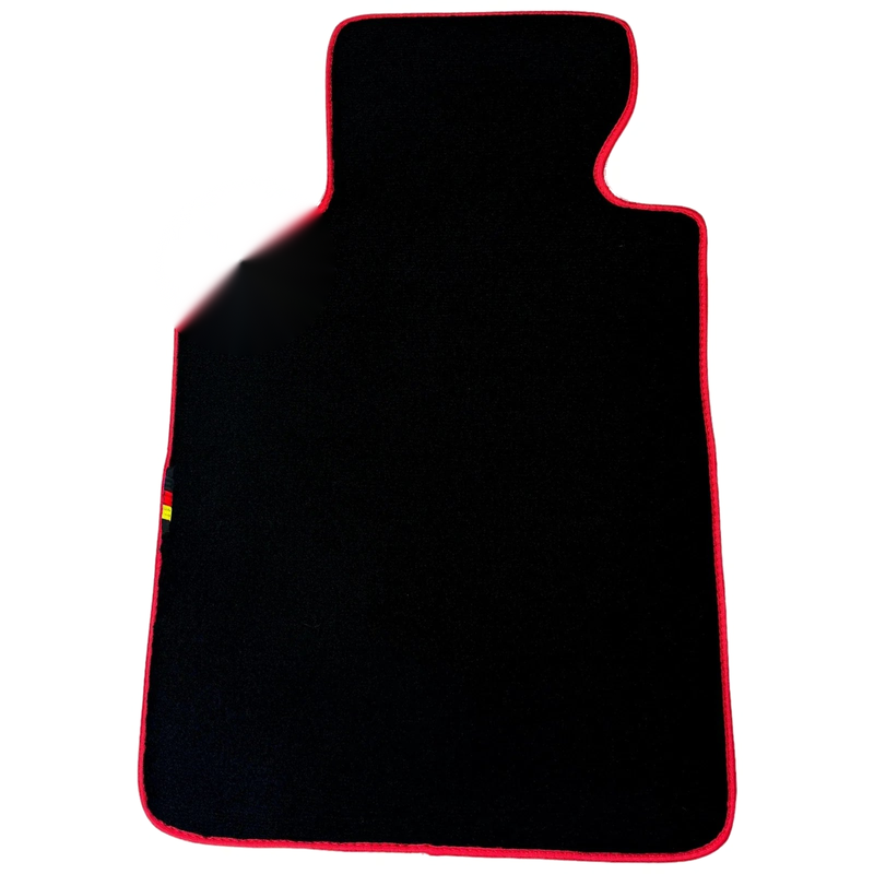 BMW 3 Series M3 E46 with Red Trim Black Floor Mats (2000-2006)