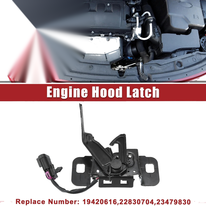 Chevrolet Malibu Black 2.0L/2.5L Hood Latch W/ Sensor