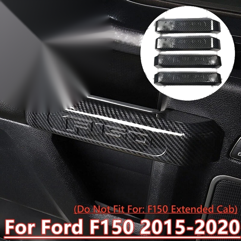 Ford F150 4Pcs Carbon Fiber Door Handle Cover Trim (2015–2020)