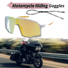 MakeModel Set Motorcycle Goggles Gold Tone Lens White Frame PC UV400