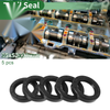 Oil Seal 35x52x10mm NBR Rubber Black 5 Pcs