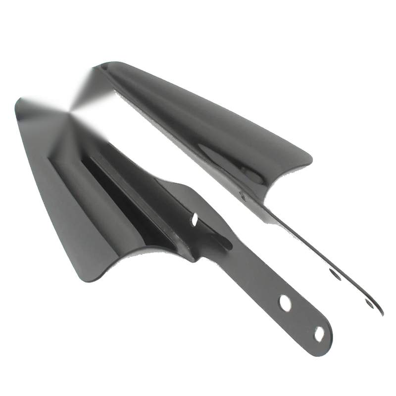 Harley Road King (1995-2020) Black Wind Deflectors
