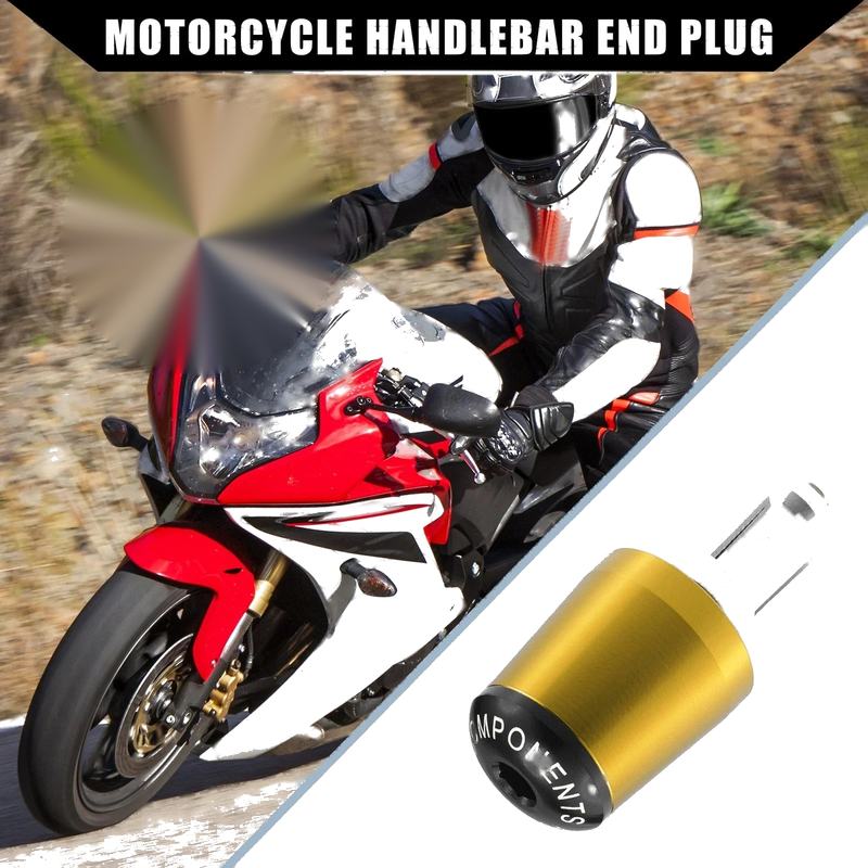 Honda Gold Wing Motorcycle Handlebar End Plugs 7/8"