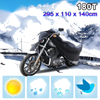 XXXL 190T Dust Motorcycle Cover Silver&Black Outdoor UV Protector