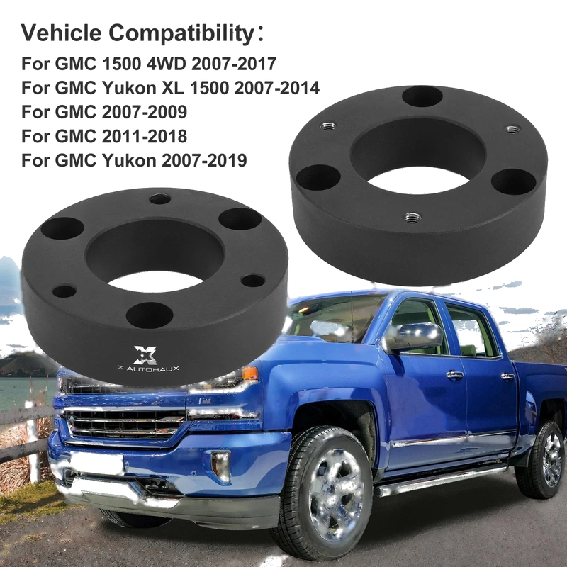 Silverado 1500 4WD 2.5in Front Leveling Lift Spacers Kit (2007-2017)