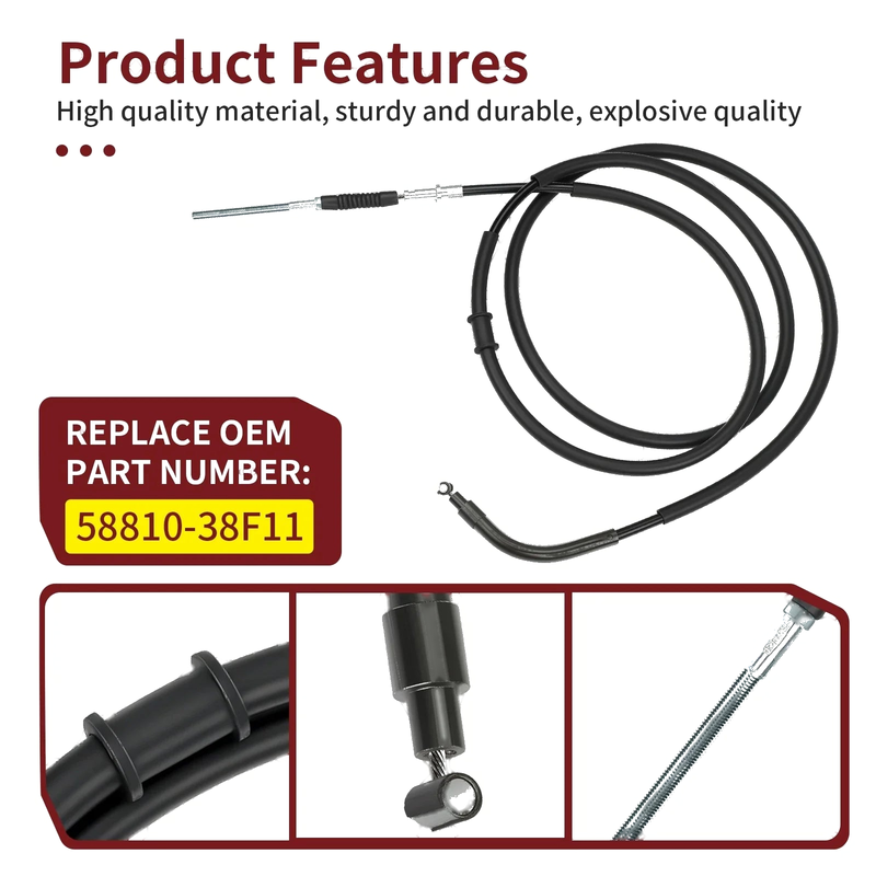 Suzuki Eiger 400 4x4 LTA400 Rear Park Hand Brake Cable (2003–2005)