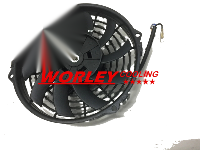 NSW 9" Electric Thermo Curved Blade Fan & Mounting