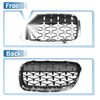 BMW 528i 535i 550i xDrive SilverTone Front Hood Grille