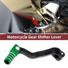Bosuer M4 Folding Motorcycle Gear Shifter Lever Black Green Silver Tone