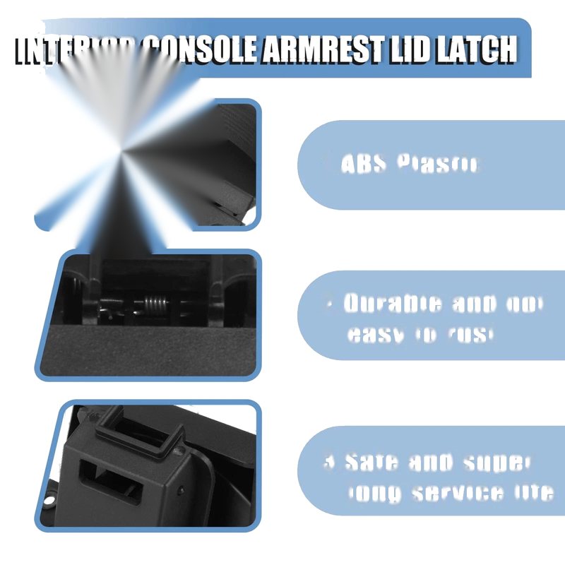 Dodge Ram 1500 2500 3500 4500 Console Armrest Lid Latch (2013-2018)