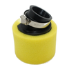 PIT Quad Dirt Bike ATV 37mm 38mm Yellow Bent Angled Foam Air Filter Pod
