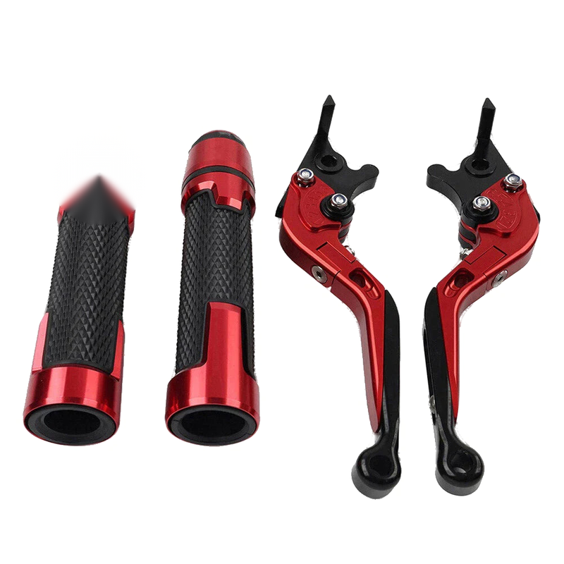 Kawasaki ZX10R Red Extendable Brake Clutch Levers Grip Set (2011-2023)