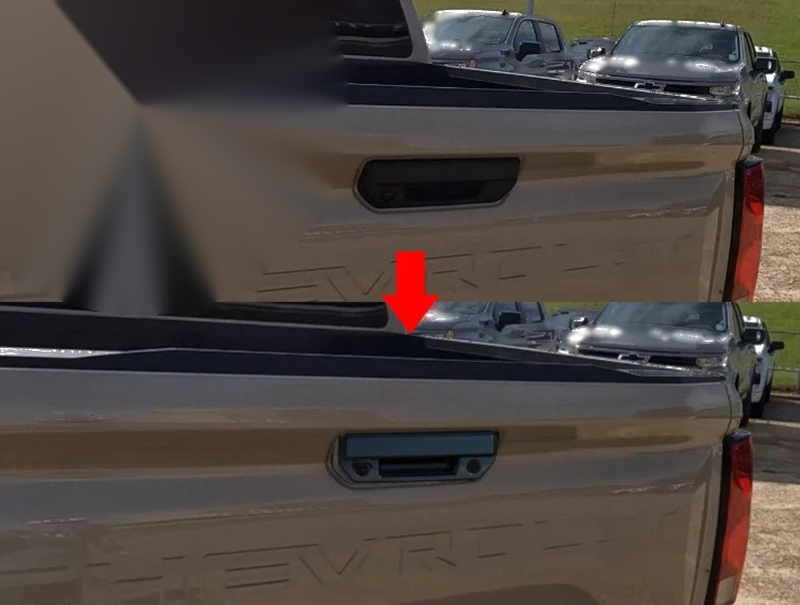 Chevrolet Colorado ABS Rear Door Tailgate Handle Cover Trim (2023-2025)