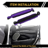 Jeep Wrangler TJ JK JKU (2007-2018) - Black Purple 2 x Door Limiting Straps