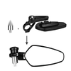 Honda Yamaha 7/8" Handle Bar End Rearview Side Mirrors