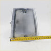 Clear corner turn signal light set for mazda b2000 with clear plastic rectangular lens and metallic frame