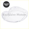 Clear plastic headlight covers with molded contours and mounting tabs for mini r56 cooper 2009-2013