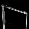 Clear transparent phone case with ribbed edges designed as clear headlight covers for nissan navara d40 2005-2015