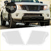 Clear plastic headlight covers for white nissan frontier pickup truck perfect for nissan navara d40 2005-2015