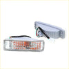 Clear turn signal light for Toyota Hilux LN85 LN100 LN106 1988-1997 gray plastic side marker with clear lens and orange leds