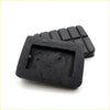 Black rubber clutch brake pedal pad with textured grip for nissan datsun navara d21 king cab car