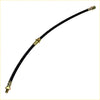 Black rubber clutch hose line kit with brass fittings for Mazda B2000 B2200 B2600 Bravo 1985-1998 back side view