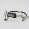 Black rubber clutch hose line kit with brass fittings measured by digital caliper for mazda b2000 b2200 b2600 bravo