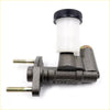 Black and white clutch master cylinder for Mazda B-Series 1985-2008 with threaded mounting bolts shown from back side