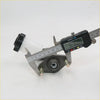 Black and white plastic brake fluid reservoir with black cap measured by digital caliper for mazda bravo clutch master cylinder