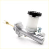 Silver metallic clutch master cylinder with black cap and white reservoir engraved cassab for nissan datsun 200sx se-r lucino coupe