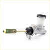 Silver clutch master cylinder with black cap and long metal rod for nissan navara d21 king cab 1986-2008
