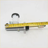 Silver metal clutch master cylinder with white reservoir and black caps for nissan navara d21 king cab 1986-2008