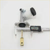 Silver metallic clutch master cylinder with black rubber cap and brass pushrod for nissan pathfinder 720 ute