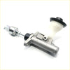 Silver metallic clutch master cylinder with white reservoir and black rubber seals for toyota hilux 1997-2005