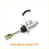 Silver clutch master cylinder for toyota hilux ln85 ln90 ln100 ln106 ln109 with white reservoir and black rubber seals
