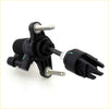 Black plastic clutch master cylinder with metallic bolts and ribbed housing for toyota hilux champ 2004-2016